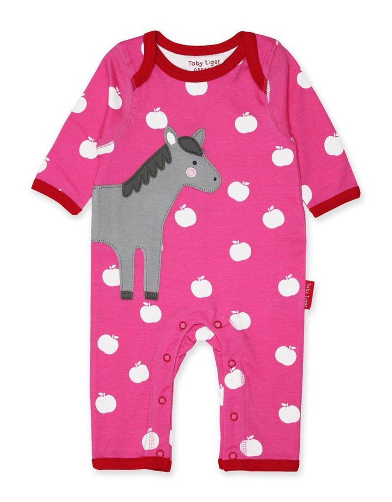 Toby Tiger Organic Horse Sleepsuit - Say It Baby 