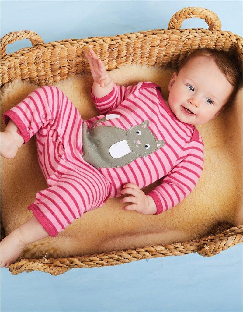 Toby Tiger Organic Kitten Sleepsuit - Say It Baby 