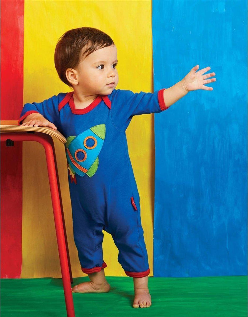 Toby Tiger Organic Rocket Sleepsuit - Say It Baby 