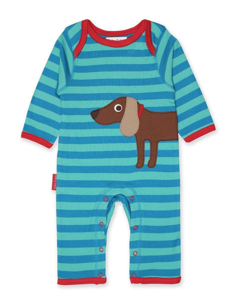 Toby Tiger Organic Sausage Dog Sleepsuit - Say It Baby 