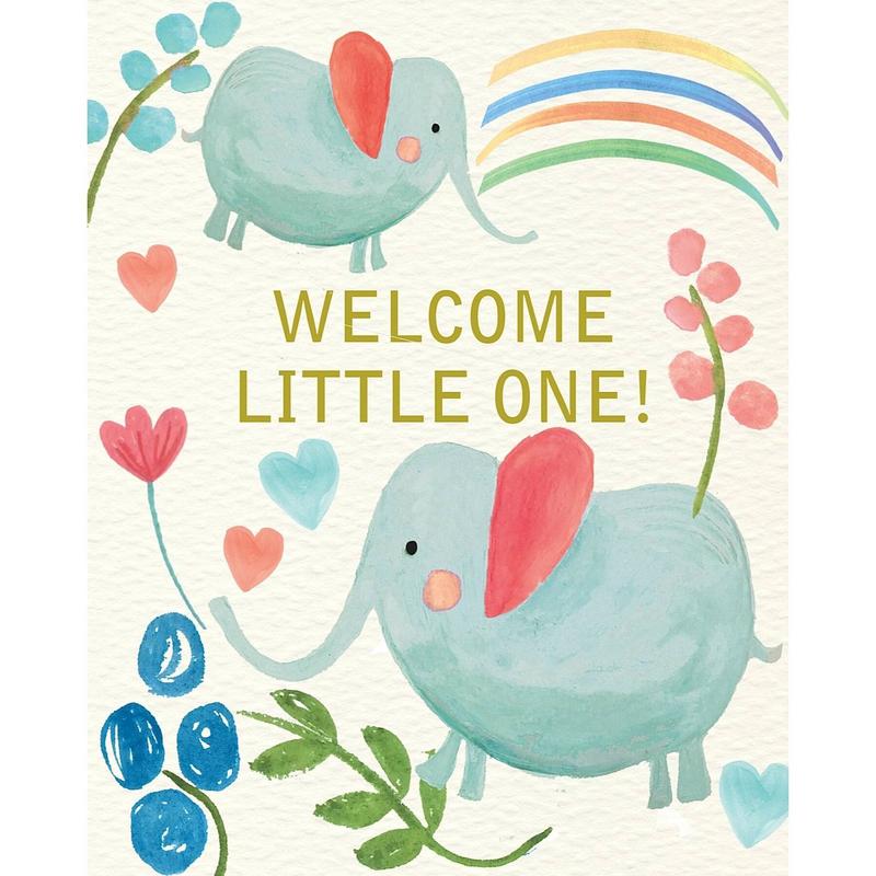 Liz & Pip Welcome Little One Card - Say It Baby 