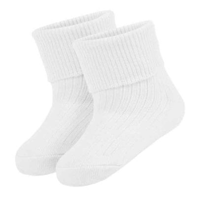 Unisex Baby Nappy Cake Bouquet - White. Baby Socks