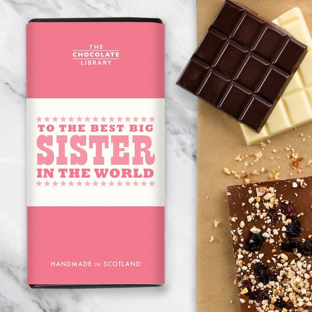 Best Big Sister Chocolate Bar (Milk Chocolate) - Say It Baby Gifts
