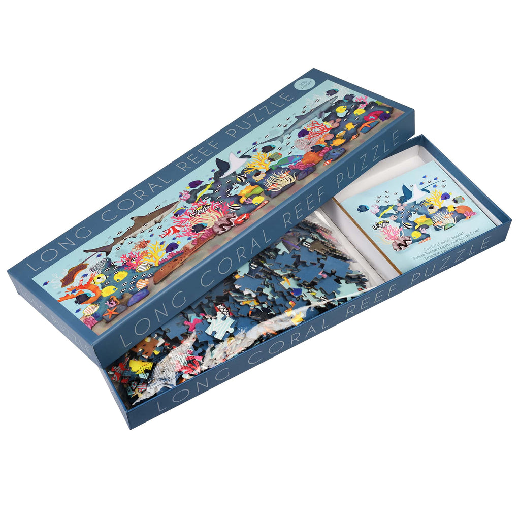 Rex London 500 Piece Coral Reef Puzzle a long shaped jigsaw puzzle