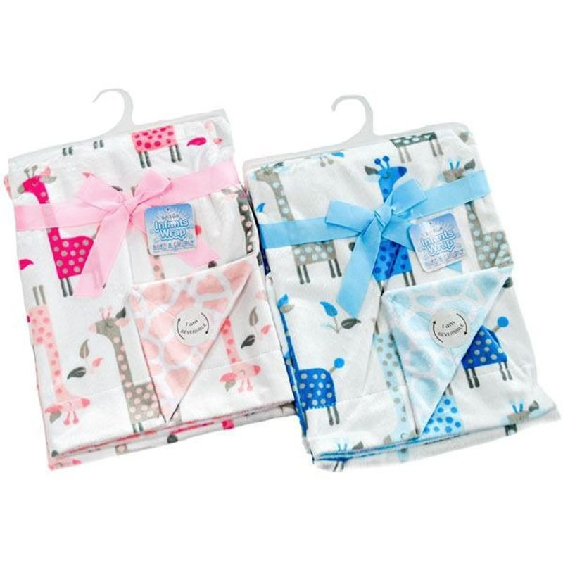 Giraffe Double Layer Wrap Blanket - Say It Baby 