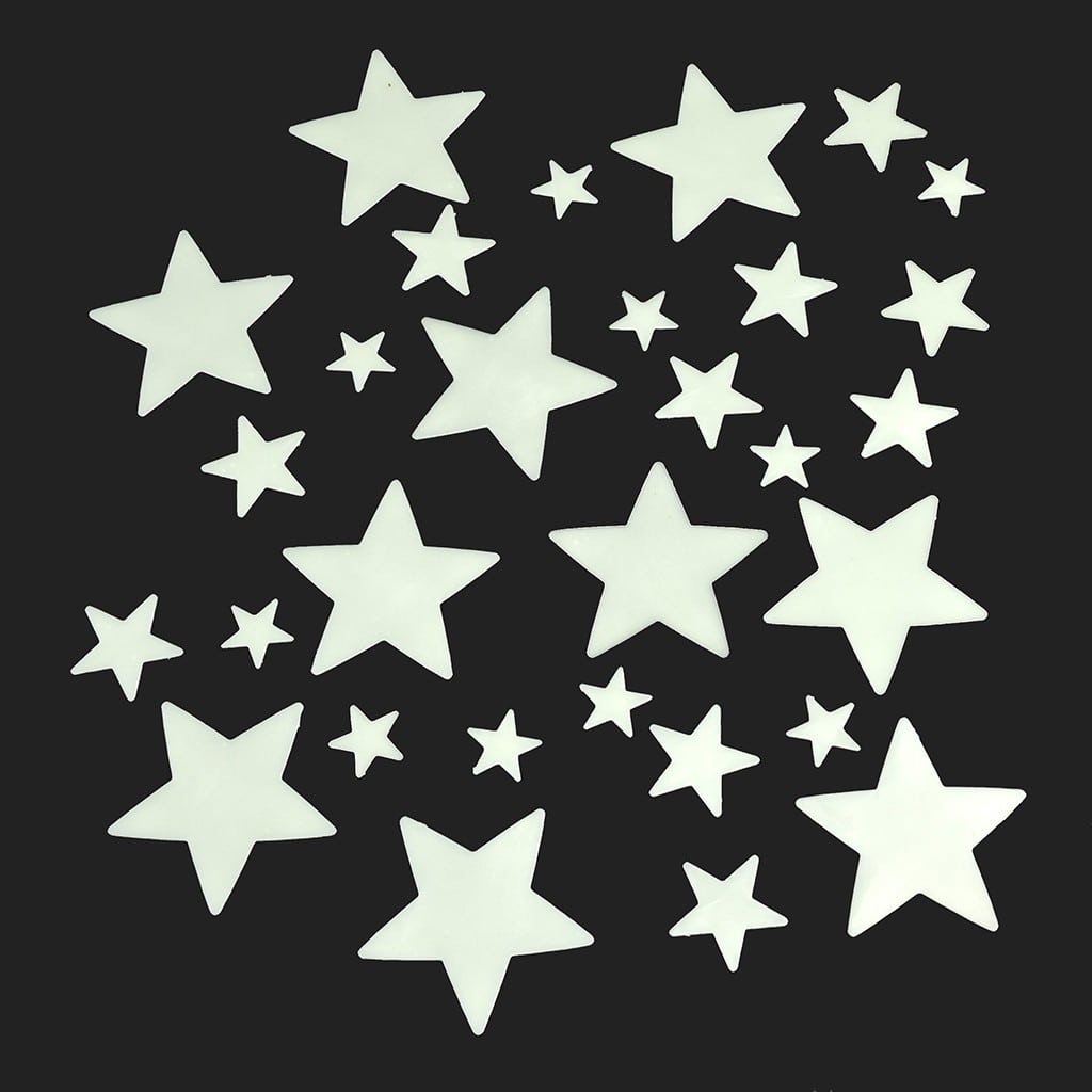 Night Sky Glow In The Dark Stars (Box of 30) by Rex London by Say It Baby Gifts