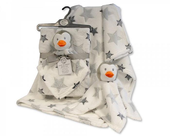Star Baby Blanket with Penguin Comforter - Say It Baby 