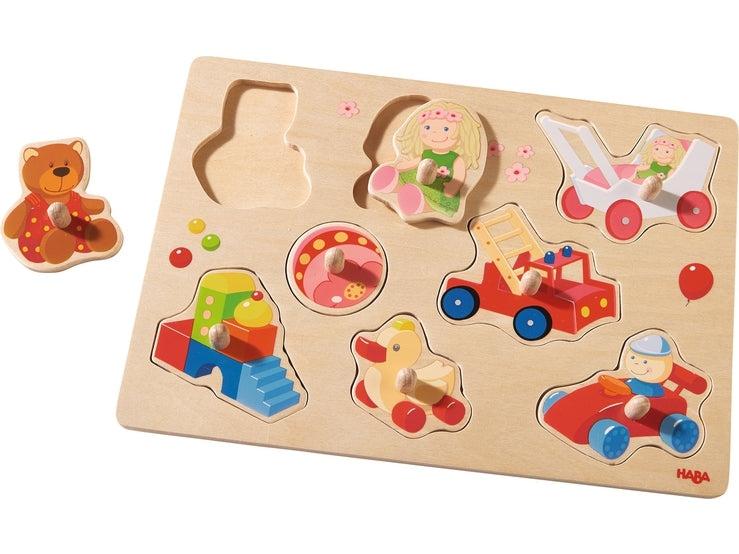 Haba My First Toys Peg Jigsaw Puzzle - Say It Baby 