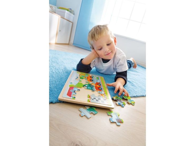 Haba Zippy Cars Jigsaw Puzzle - Say It Baby 