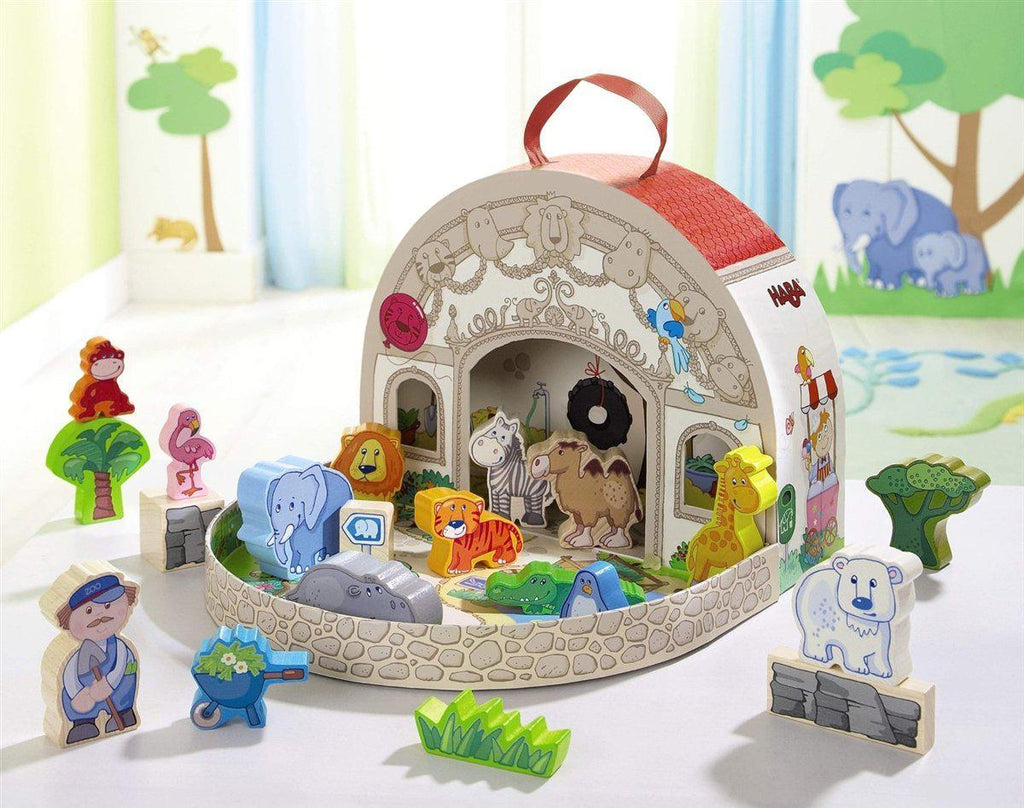 Haba Large Play Set at the Zoo - Say It Baby 
