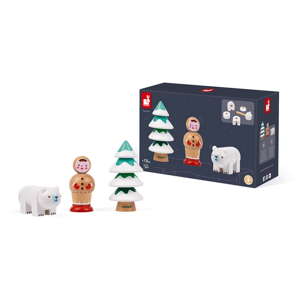 Janod I Am Learning To Use A Screw - Artic Set - This fab Artic wooden playset by Janod is great toy that will help foster dexterity. Janod. Say It Baby Gifts. Suitable for age18 months and over