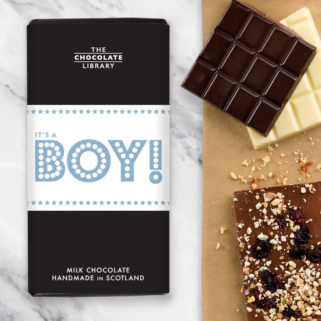 It's A Boy Chocolate Bar (Milk Chocolate) Say It Baby Gifts