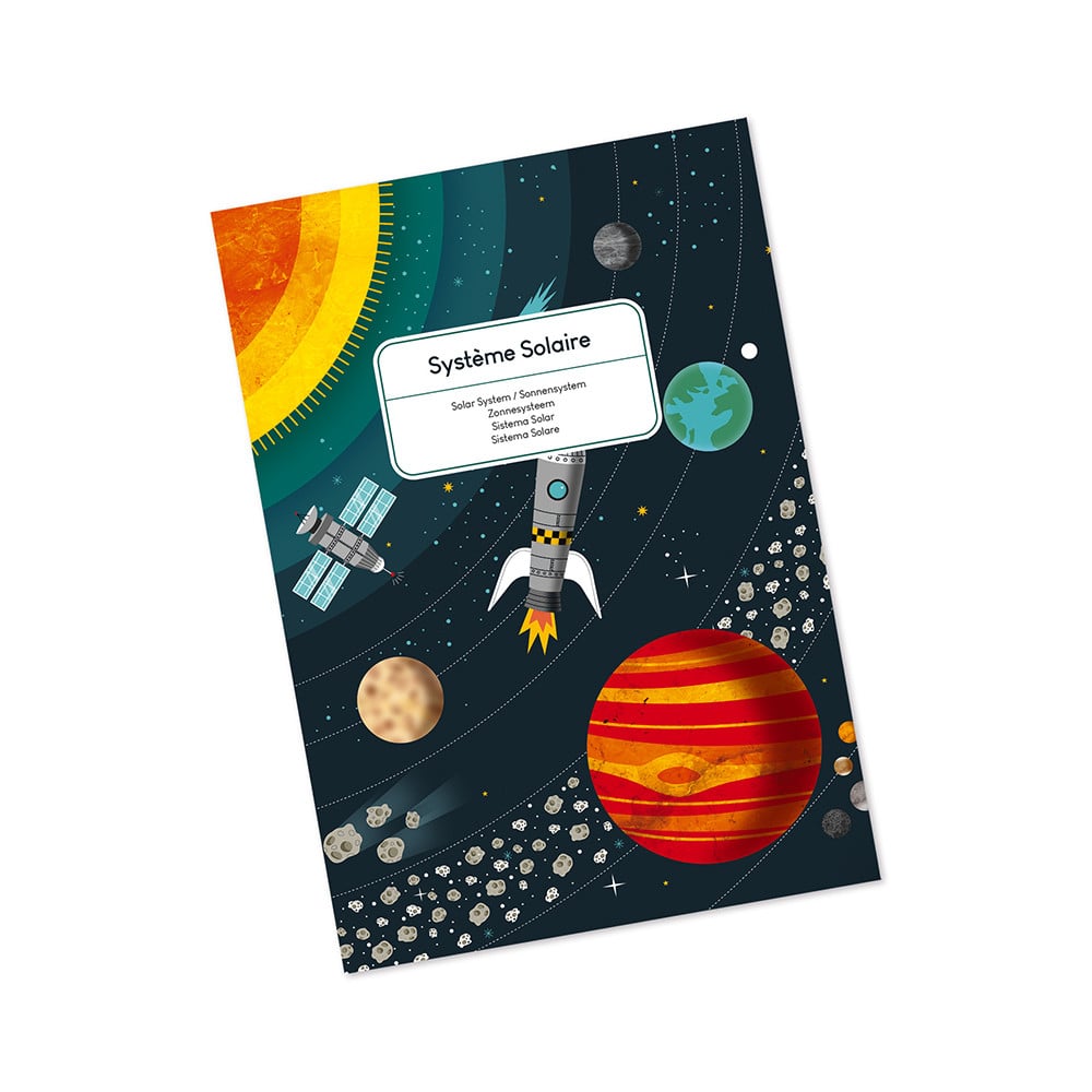 Janod Solar System Puzzle. This is a beautifully illustrated puzzle will help children to discover the solar system.