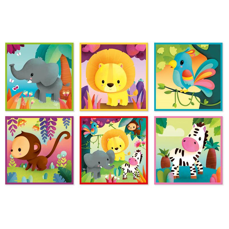 Janod Jungle Blocks Animal Puzzle - Say It Baby 