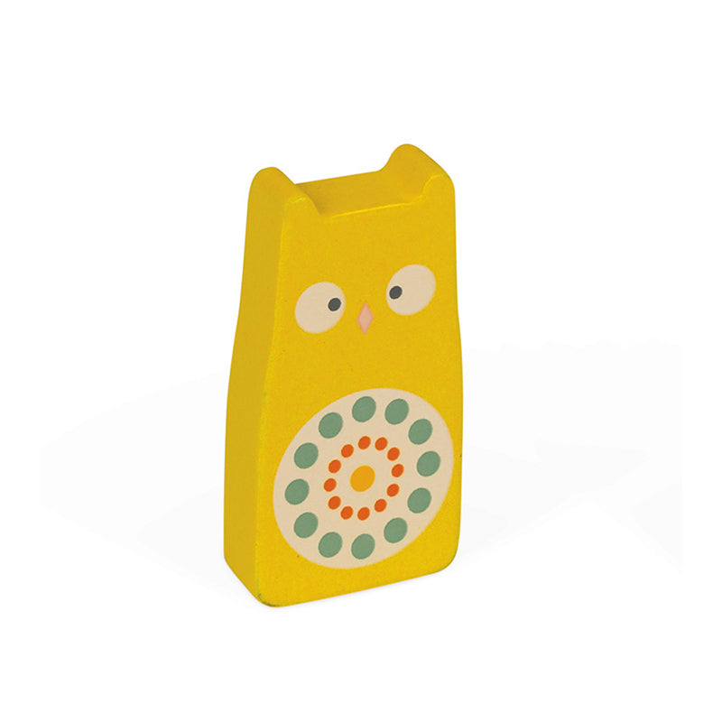 Includes owl dominoes, blocks, bridge, windmill, flag, bell, slope and reel