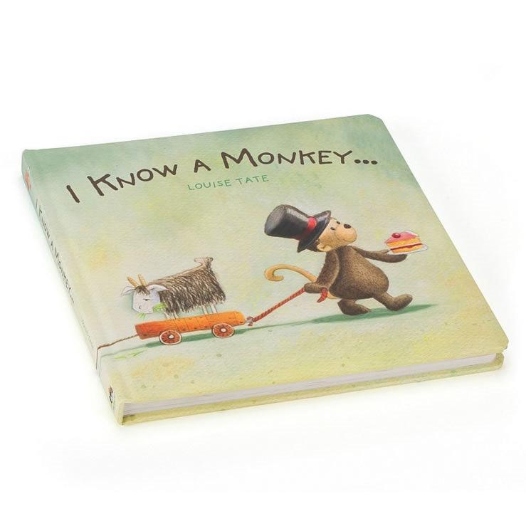Jellycat I Know A Monkey Board Book - Say It Baby 