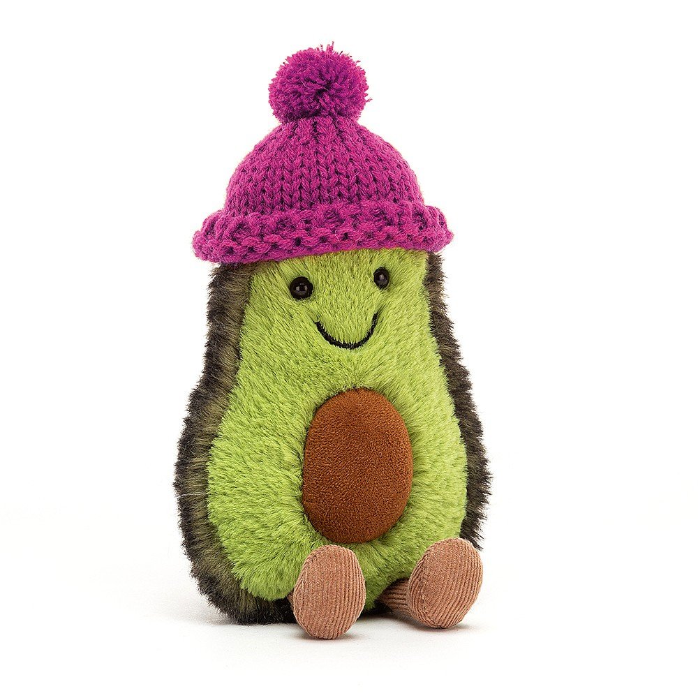 Jellycat Amuseable Cozi Avocado - Fuchsia. Say It Baby Gifts.