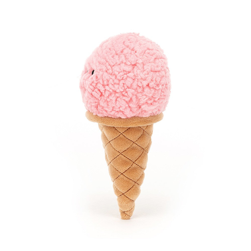 Jellycat Irresistible Ice Cream Strawberry - grab a scoop of happiness with this sweet treat! Sold by Say It Baby Gifts. ICE6STRAW