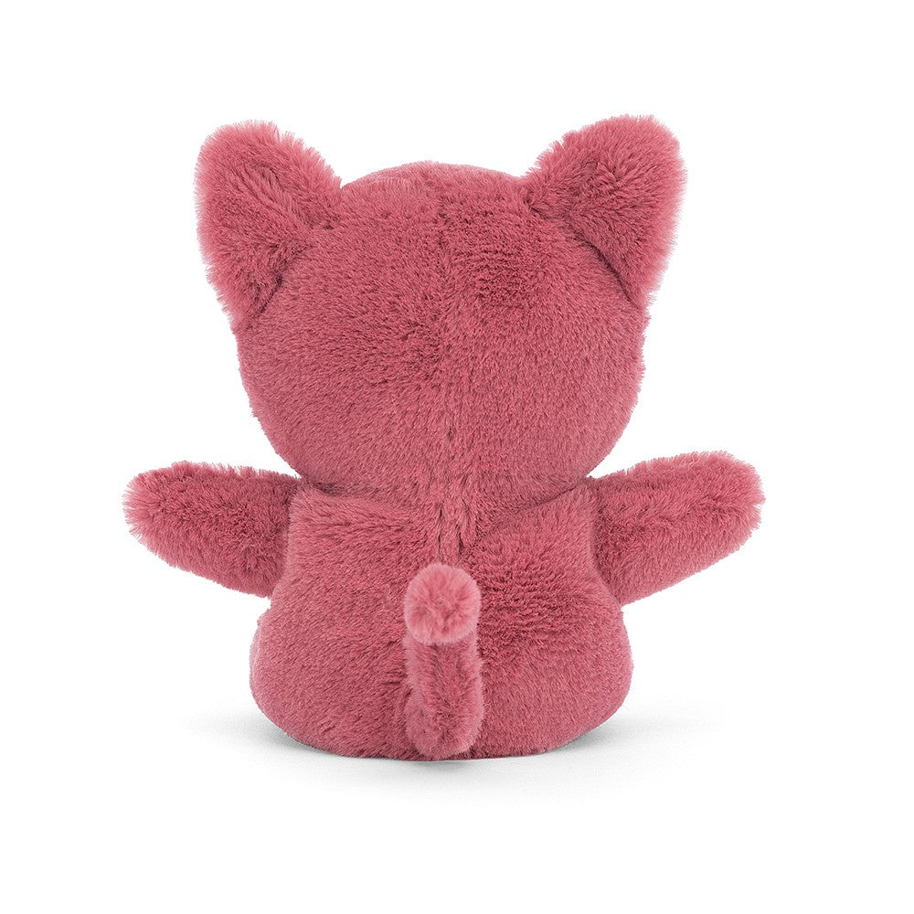 Jellycat Sweetsicle Cat - this little cat has scrumptious strawberry fur, neat fuzzy ears and waggly paws and the cutest little tail! Sold by Say It Baby Gifts