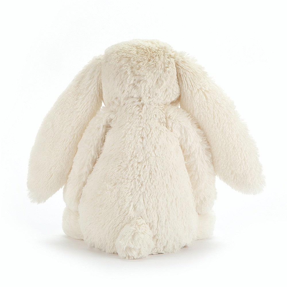 Jellycat Bashful Twinkle Bunny - Small. Reverse with cute bob tail. suitable from birth. Sold by Say It Baby Gifts