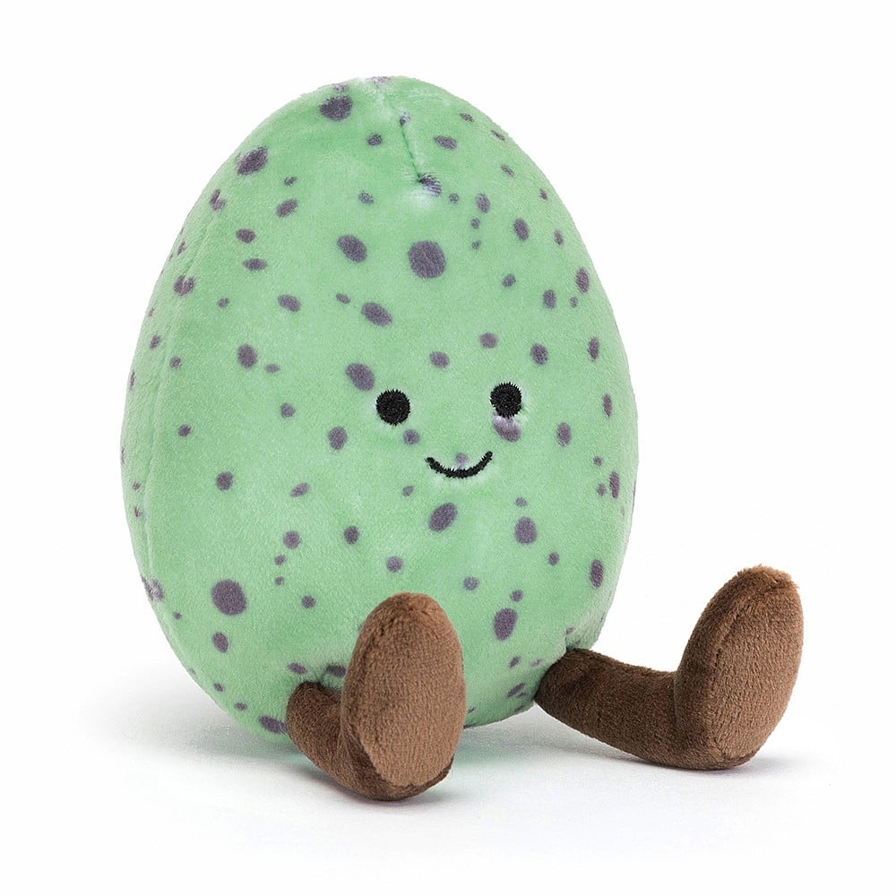 Jellycat Eggsquisite Green Egg. EGG3G. Sold by Say It Baby Gifts