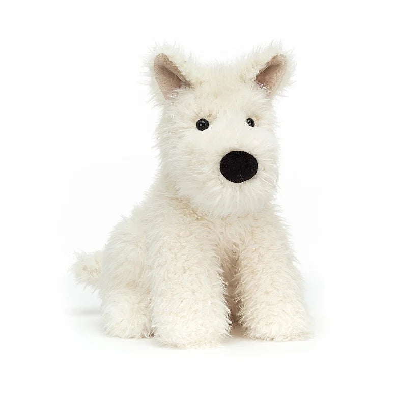 Say hello to Jellycat Munro the Scottie Dog. This feisty little pup is ready for big adventures! Sold by Say It Baby Gifts