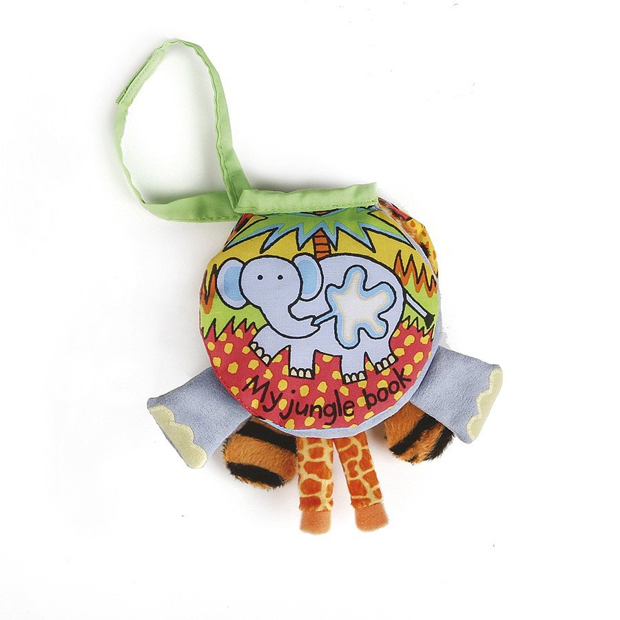 Jellycat My Jungle Book.This fantastic Jellycat My Jungle Book is full of bright colours, textures and legs! Say it Baby Gifts