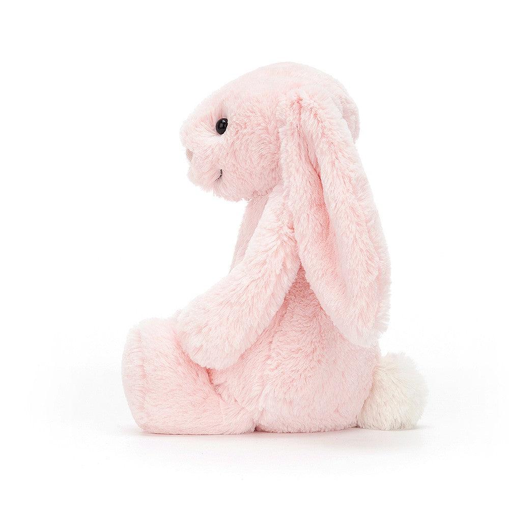 Jellycat Pink Bashful Bunny -Medium - side view