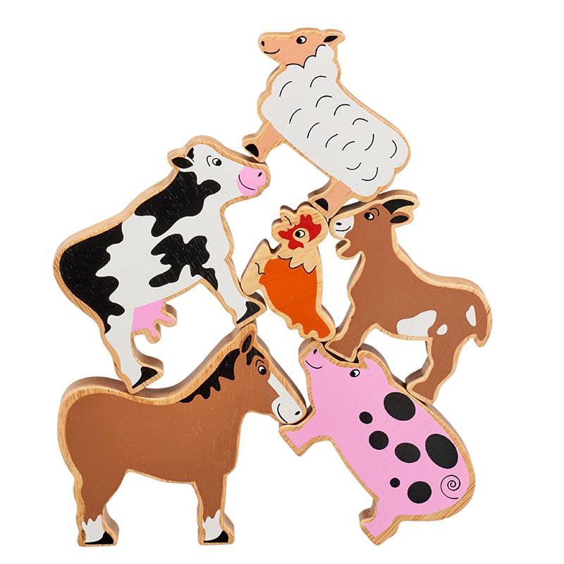 Lanka Kade Farm Animal Figures (Set of 6) chunky wooden play 