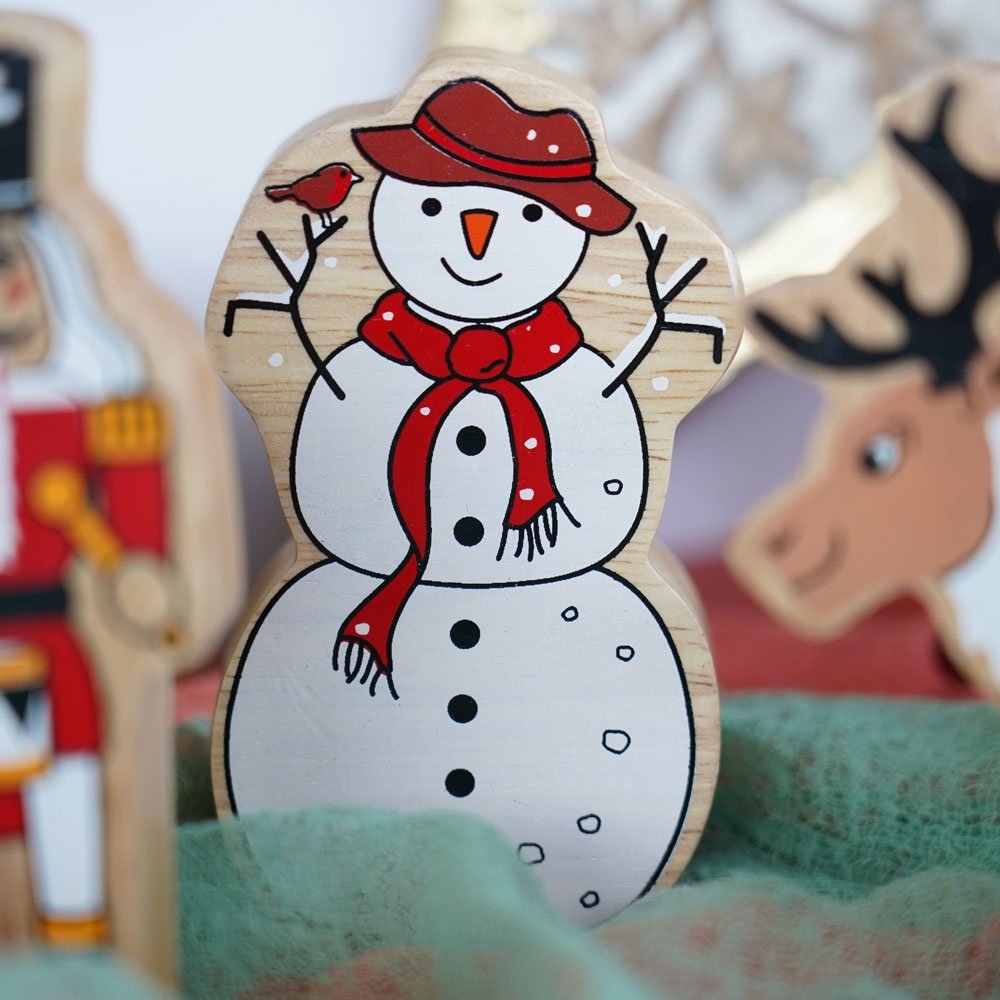 Lanka Kade Snowman Wooden Toy - Say it Baby GIfts