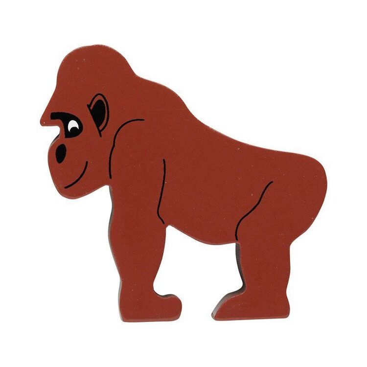 Lanka Kade Painted Wooden Gorilla Toy