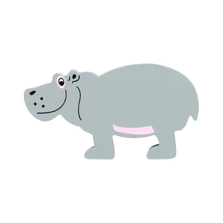 Lanka Kade Painted Wooden Hippo Toy