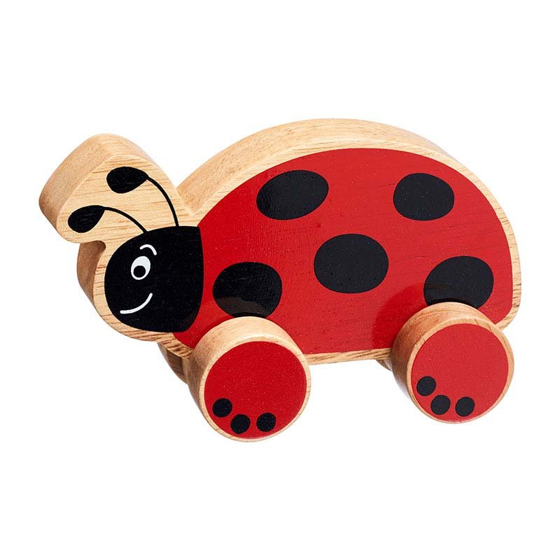 Lanka Kade Ladybird Push Along Toy - Fair Trade Wooden Toy. Say It Baby Gifts