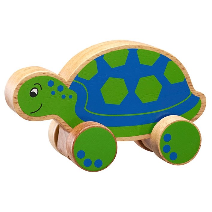 Lanka Kade Turtle Push Along Toy Wooden Toy Fairtrade Say It Baby Gifts