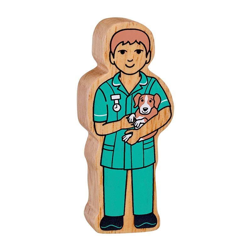 This colourful Lanka Kade Vet Wooden Toy Figure is perfect for little hands, it's ideal for story sacks, stacking and imaginative play! Sold by Say It Baby gifts