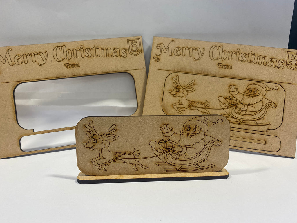 Strathaven Artisan Academy Santa Sleigh Postcard - Say It Baby Gifts