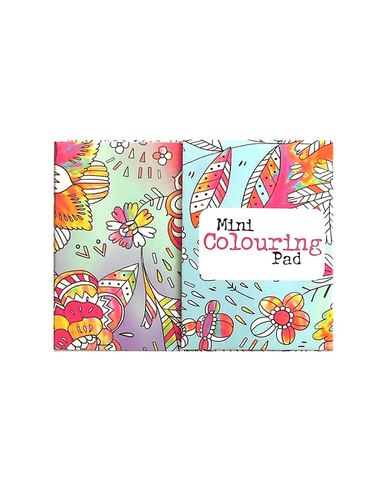 Mini Colouring Pad - Flowers - Say It Baby 