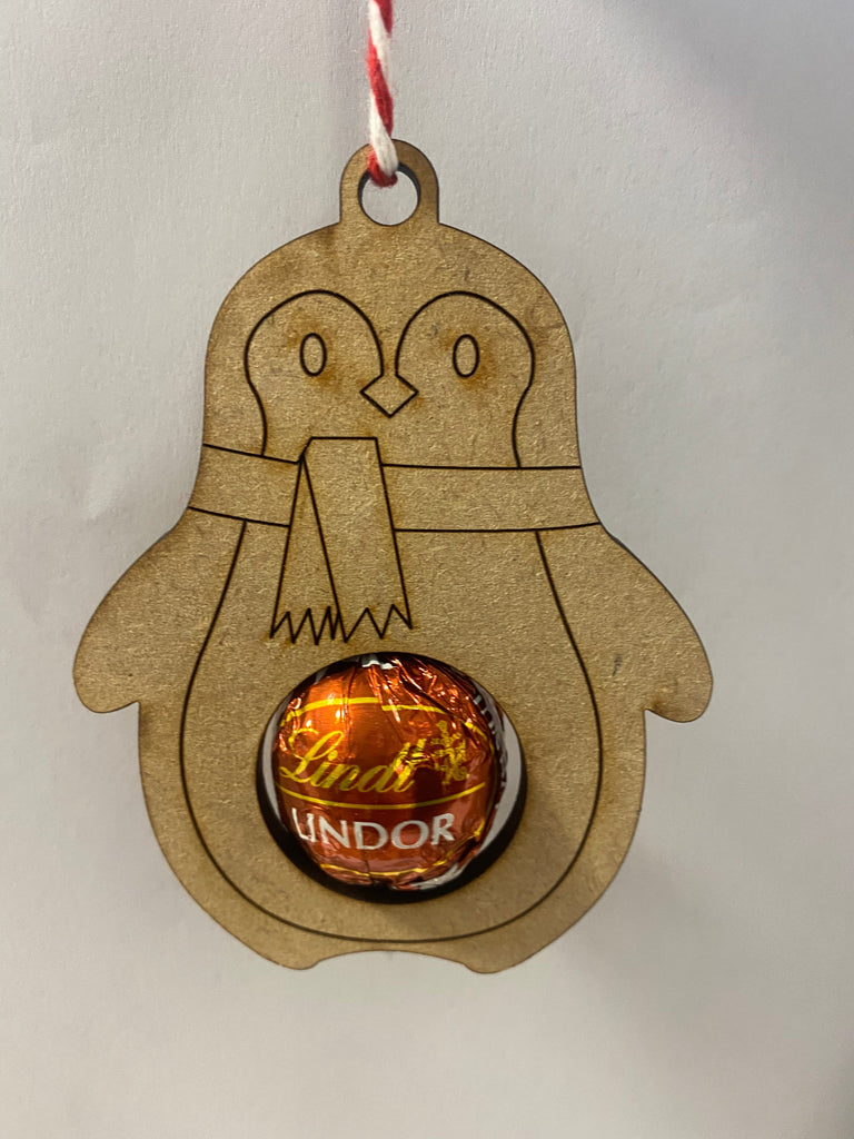 Strathaven Academy S4 Enterprise Reindeer Bauble.Strathaven Academy S4 Enterprise Penguin Bauble.