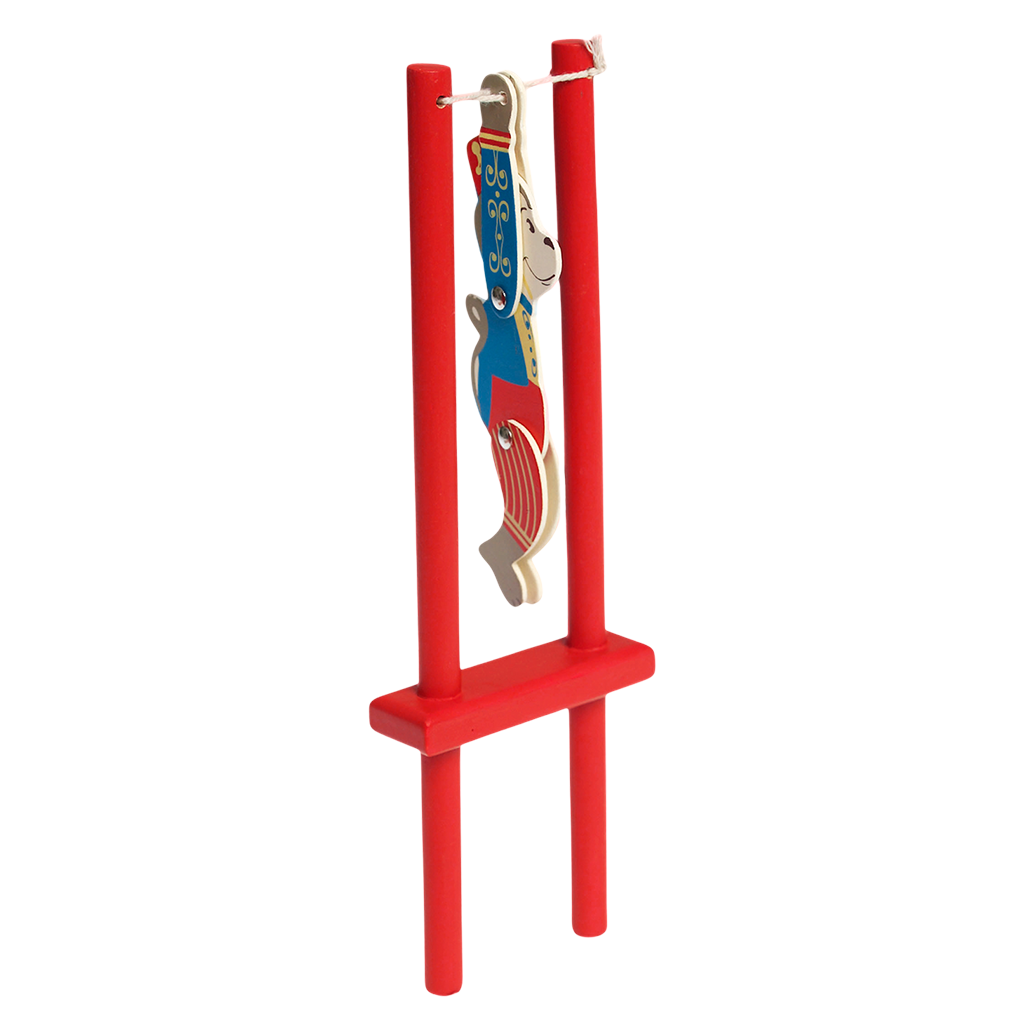 Sideshow Monkey Wooden Acrobatic Toy by Rex London. Sold by Say It Baby Gifts