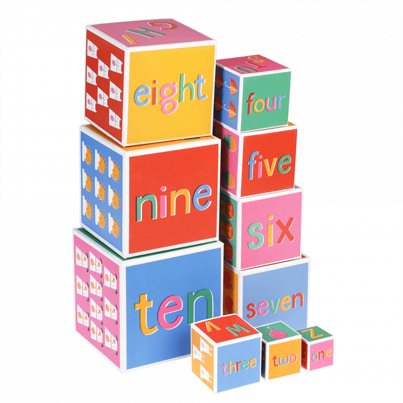 Happy Life Stacking Blocks | Rex London Gifts | Say It Baby Gifts – Say ...