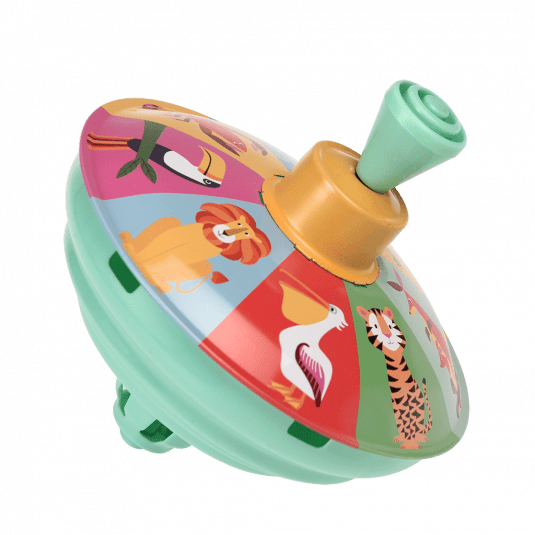 Rex London Colourful Creatures Metal Spinning Top