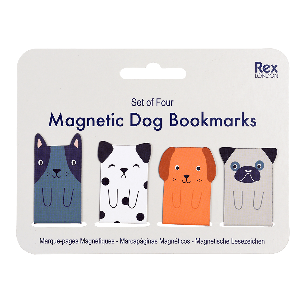 Rex London Magnetic Dog Bookmarks (Pack of 4). Sold by Say It Baby Gifts