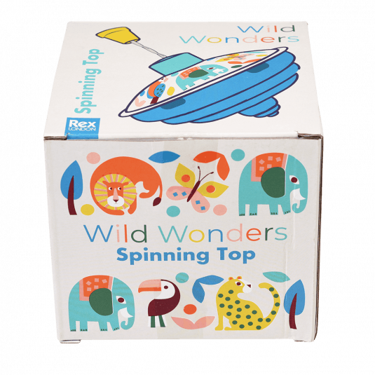 Rex London Wild Wonders Metal Spinning Top. Say It Baby Gifts