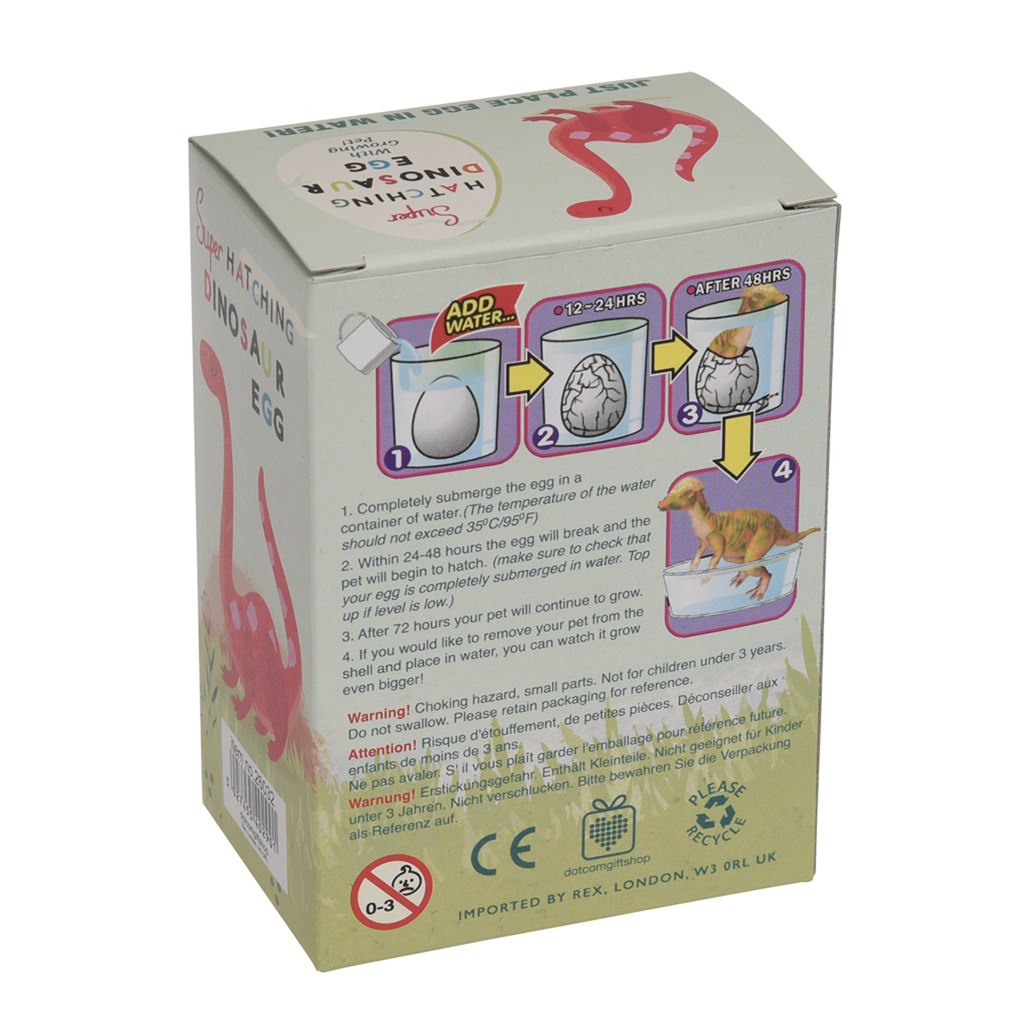 Hatch your own dinosaur egg kids gift by Rex London