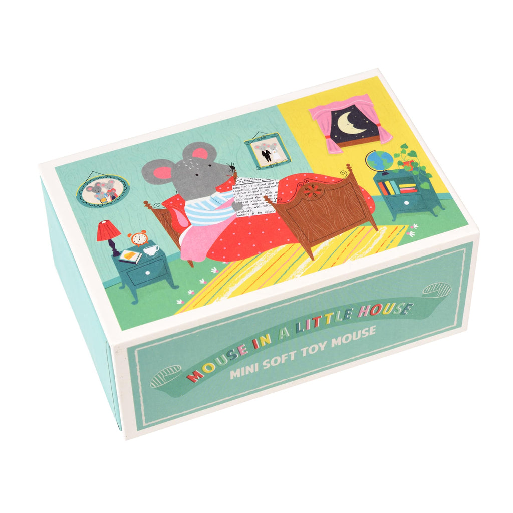 Mouse in a little house - It comes in a lovely illustrated gift box with the cosy details of his home - kids will just love taking mouse out and tucking him back in night night!
