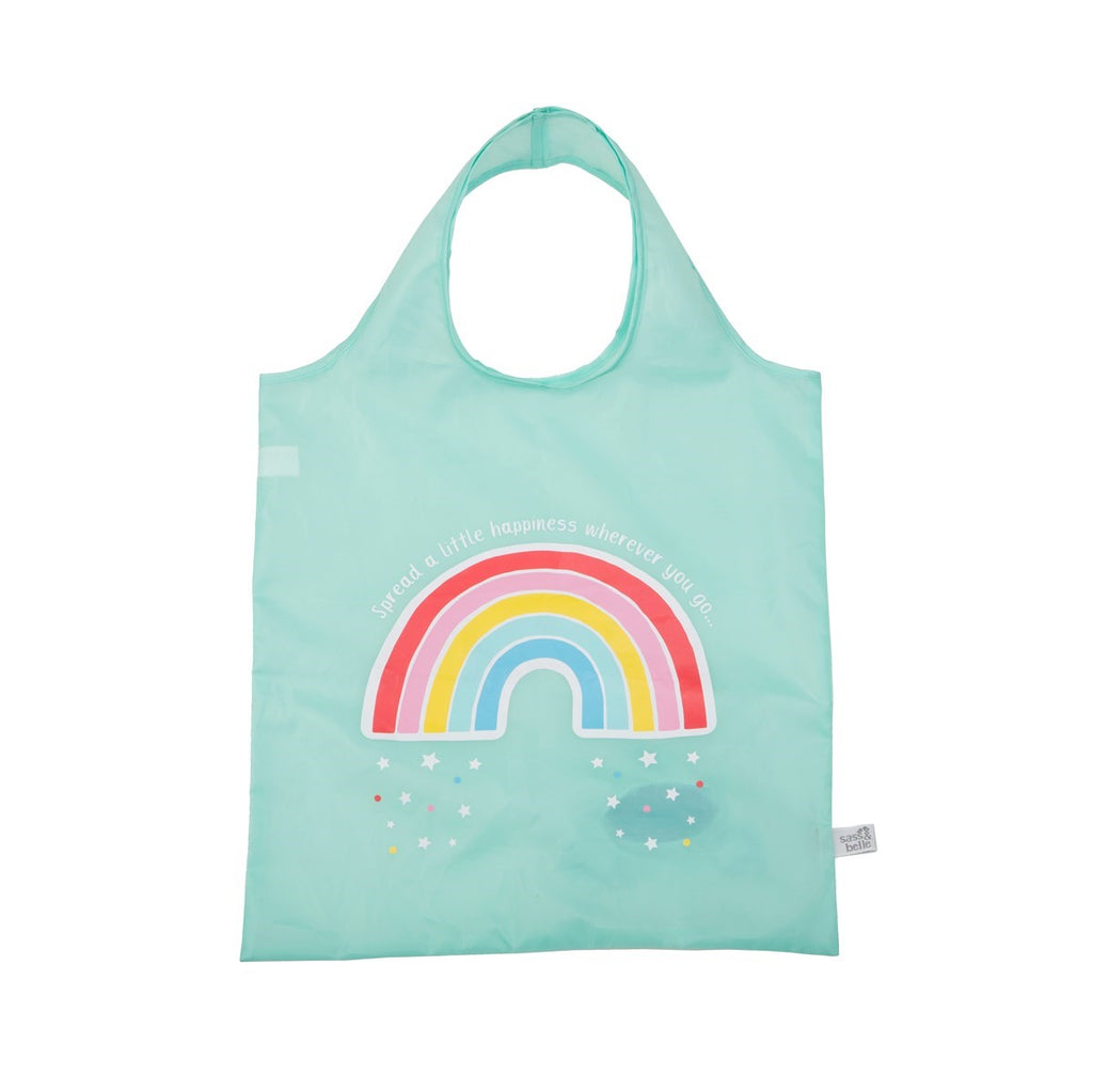 Sass & Belle Chasing Rainbows Foldable Shopping Bag.