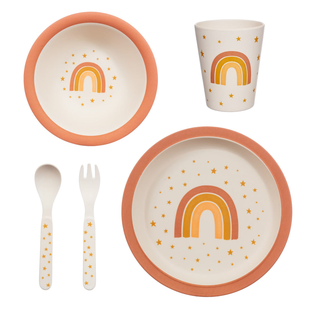 Sass & Belle Earth Rainbow Bamboo Tableware Set