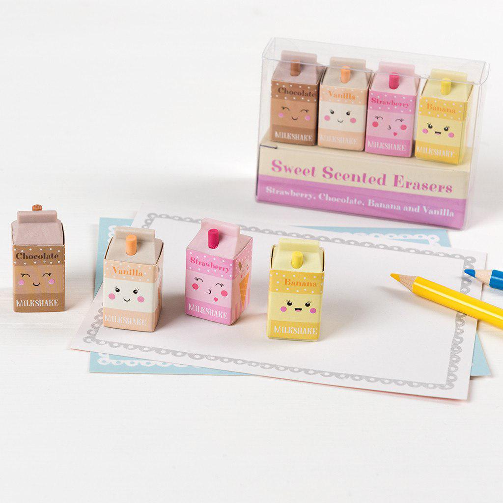 Scented Milkshake Erasers - Say It Baby 