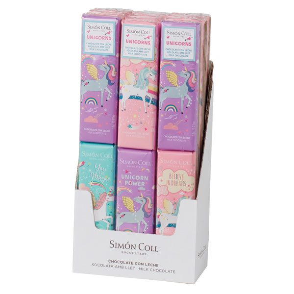 Simon Coll Unicorn Chocolate Bars (2 x 18g) - Say It Baby Gifts