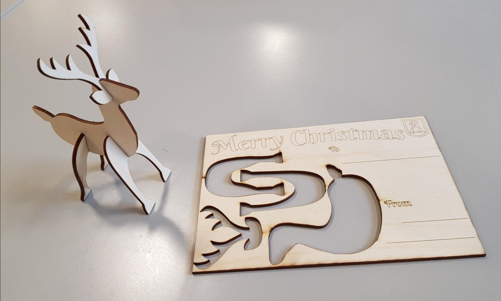 Strathaven Academy Reindeer Card